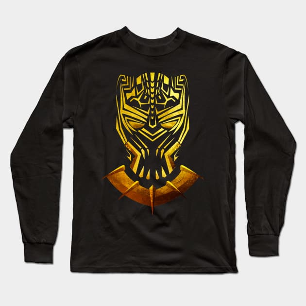 GOLDEN JAGUAR Long Sleeve T-Shirt by raichucopper